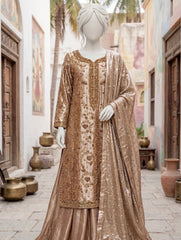 Golden Royal Shirt Sharara & Engagements