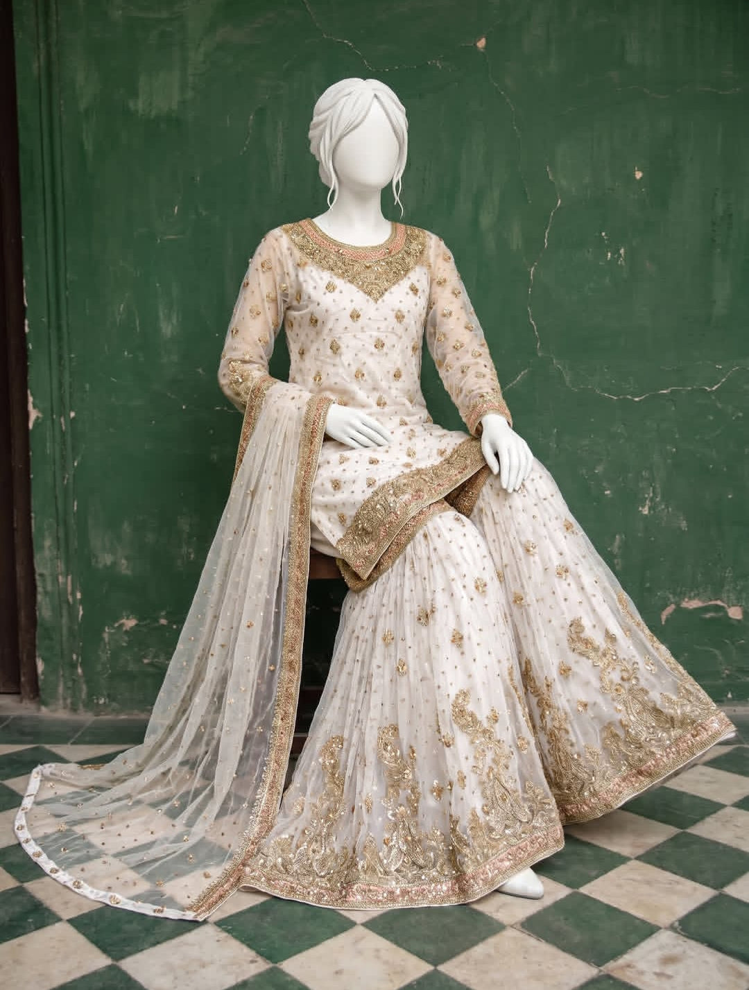 Nikah Glow Sharara Shirt Pakistani