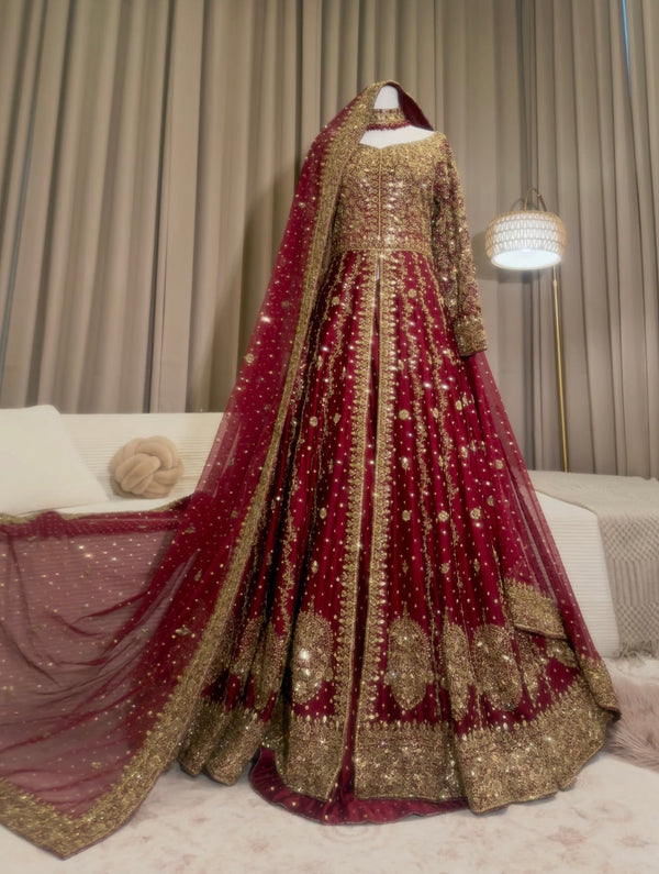 Signature Bridal Maxci Gown With Iner & Shaleema