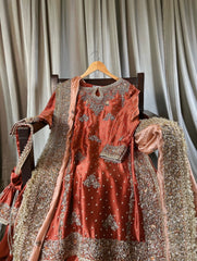 Rest Orange Sharara Shirt Dupatta