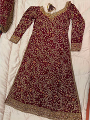 Designer Farshi Lehenga A-Line Shirt Zero Work :