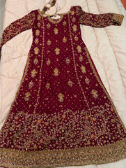 Designer Farshi Lehenga A-Line Shirt Zero Work :